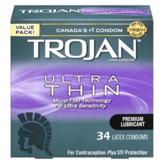 Trojan Sensitivity Ultra Thin Lubricated Latex Condoms